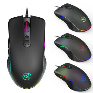 Glowing Wired Gaming Mouse Rieworkes