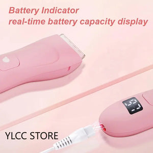 Waterproof Electric Bikini Trimmer for Women - Cordless Body Hair Shaver and Painless Epilator for Legs Rieworkes