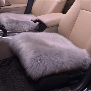 Car Wool Seat Cushion for Winter - Small Square Pad Mimarta