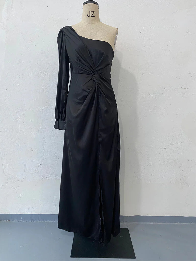 Women's Cinched Waist Slim-Fit Evening Dress Rieworkes