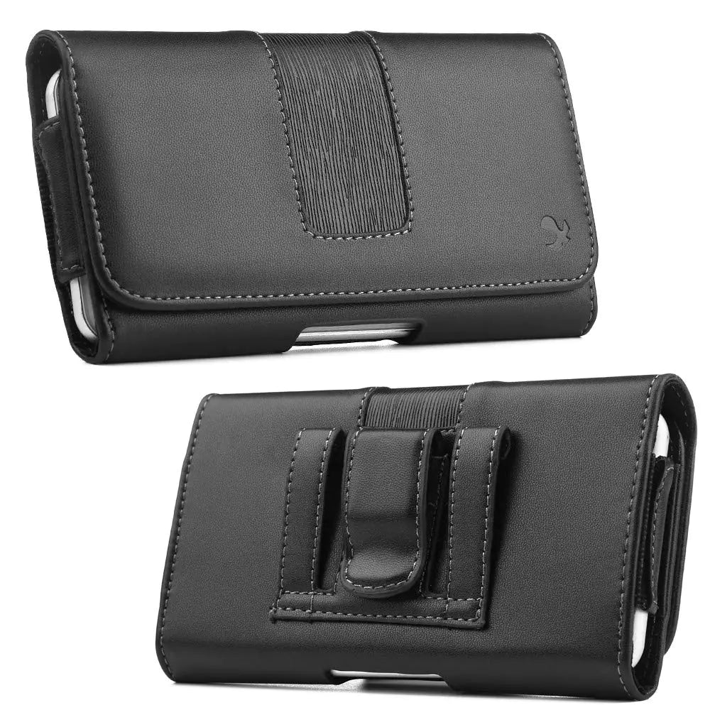 kiwitatá Belt Holster for iPhone 15 Plus 15 Pro Max 14 14 Pro Max 13 Pro Max 13 12 Pro Horizontal Cell Phone Belt Holder Pouch Case with Clip for iPhone 12 Pro Max iPhone 8 Plus 7 Plus Mimarta