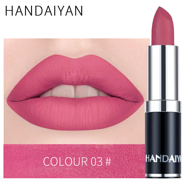 Matte Velvet Lip Gloss in Red Brown Purple Shades Mimarta