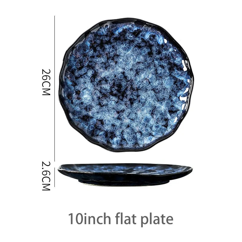 Retro Porcelain Dinner Plates Rieworkes