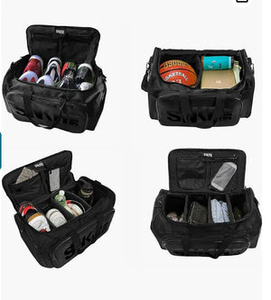 Sneaker Duffel Travel Bag for Men Shoe Bags for Travel Sneaker Bag Basketball Outdoor Sports Gym Bag Travel shoe bag With 3 Adjustable Compartment Dividers Travel Shoe Bags Rieworkes