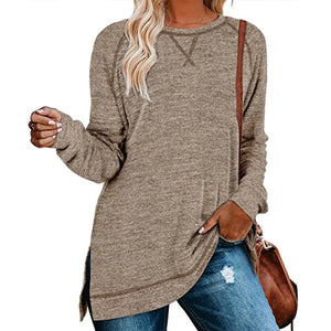 Solid Color Sweater for Women - Autumn/Winter Collection Rieworkes