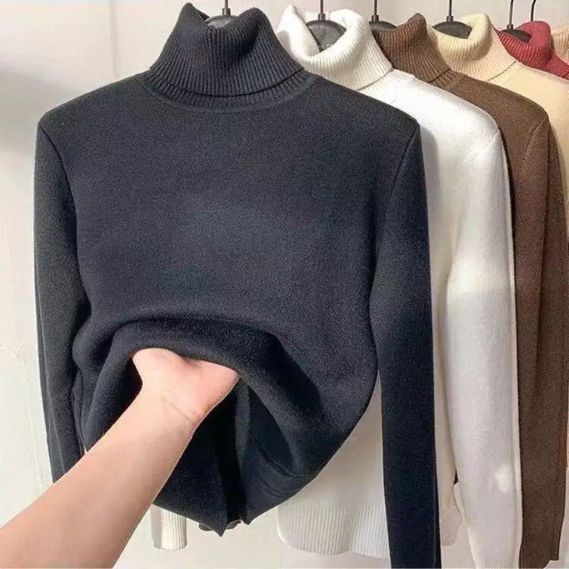 Women Turtleneck Autumn Winter Sweater Rieworkes