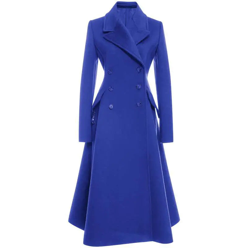 Elegant Slim Fit Women's Wool Coat Mimarta
