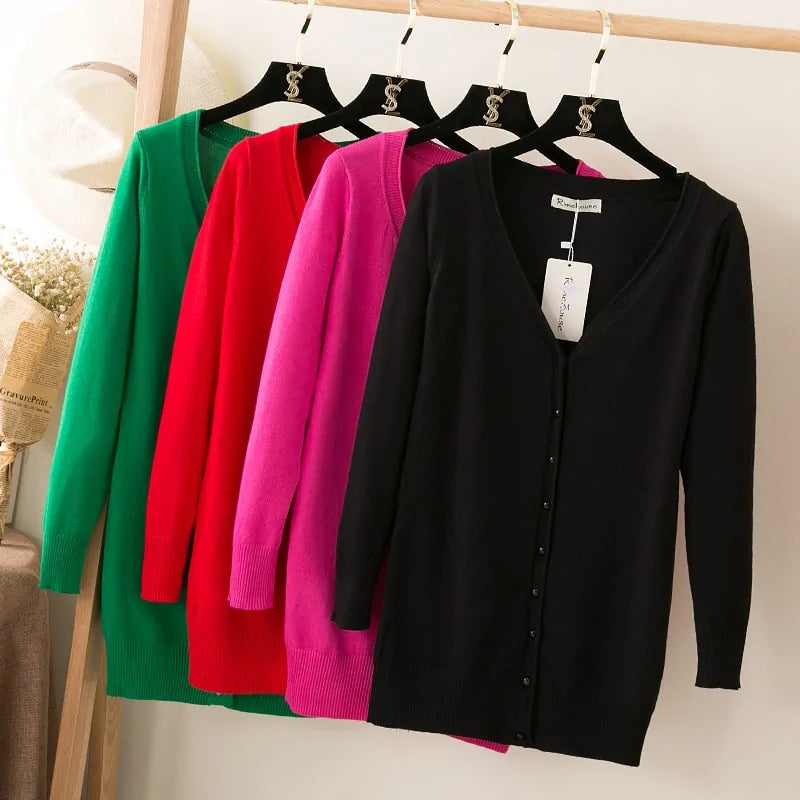 V-neck Woman Cardigan Rieworkes