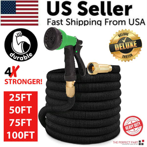 4X Stronger Deluxe Expandable Flexible Garden Hose Water Hose 25, 50, 75, 100FT Rieworkes