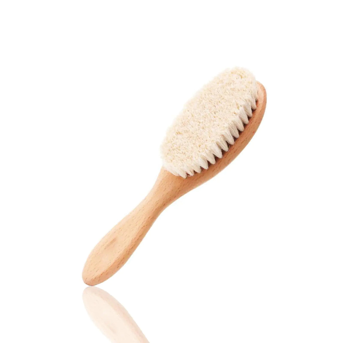 BoAn Wooden Baby Hair BrushNatural Soft Goat BristlesCradle Cap Brush for Newborns & ToddlersPerfect Scalp Grooming Product for Infant Mimarta