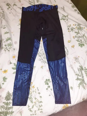 Men's Pro Compression Running Tights: Hot Yoga Pants for Gym & Basketball Rieworkes