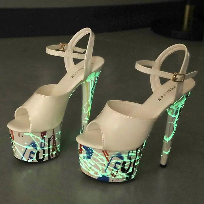 Leather Stiletto High Heels Rieworkes
