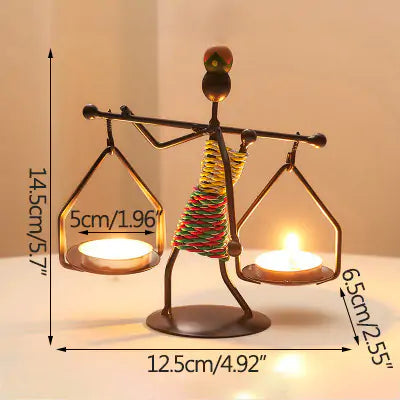 Modern Iron Man Candlestick Rieworkes