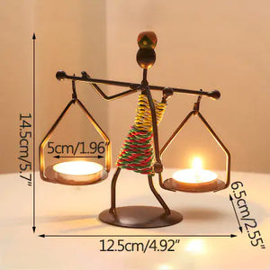 Modern Iron Man Candlestick Rieworkes