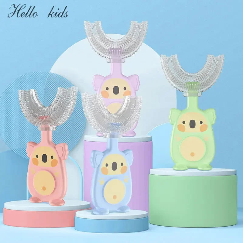 New Hot Children Smart 360 Degree U Shape Manual Toothbrush Rieworkes