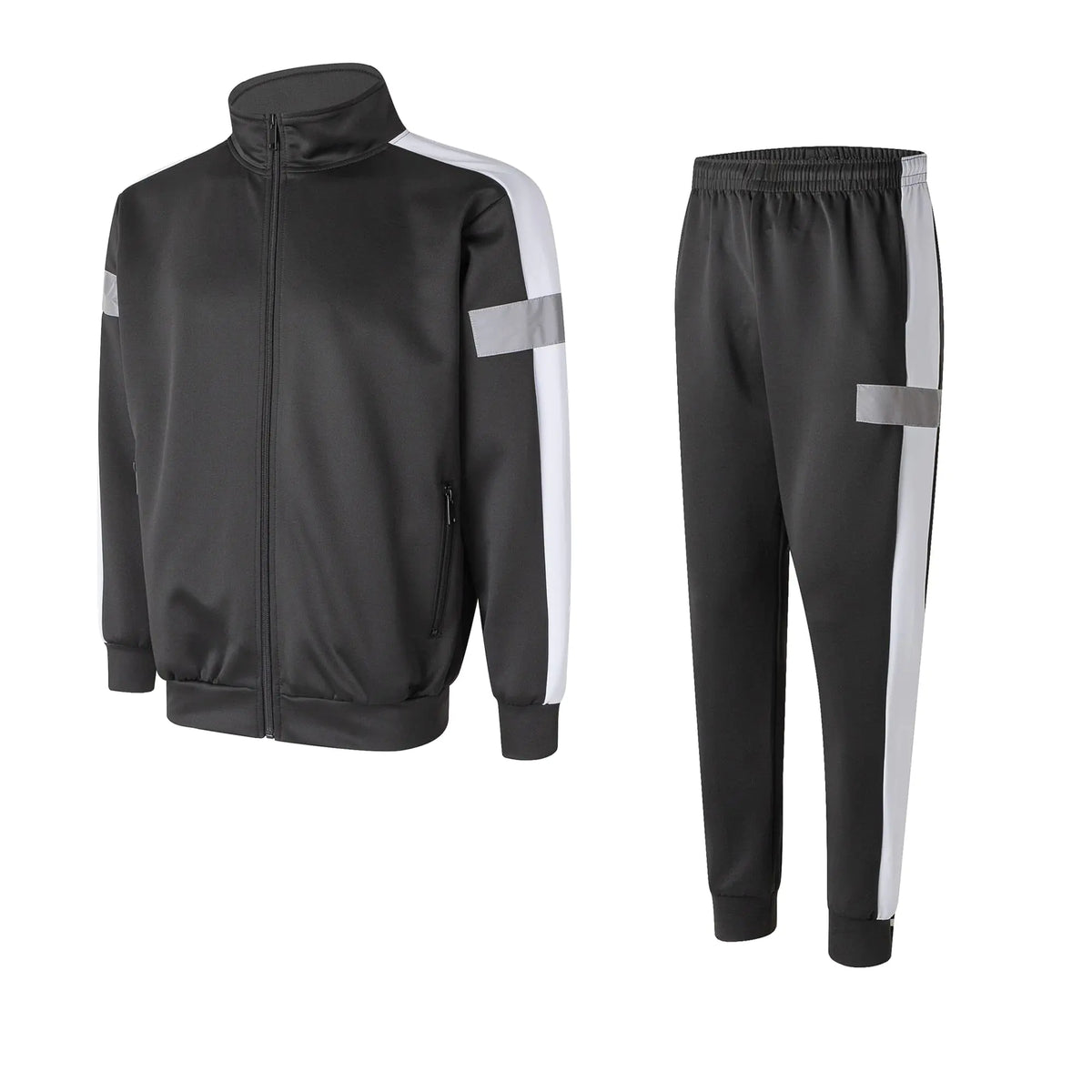 Abovewater Mens Tracksuits Sweatsuits for Men Set Track Suits 2 Piece Casual Athletic Jogging Warm Up Full Zip Sweat Suits (BLACK M) Rieworkes