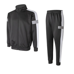 Abovewater Mens Tracksuits Sweatsuits for Men Set Track Suits 2 Piece Casual Athletic Jogging Warm Up Full Zip Sweat Suits (BLACK M) Rieworkes