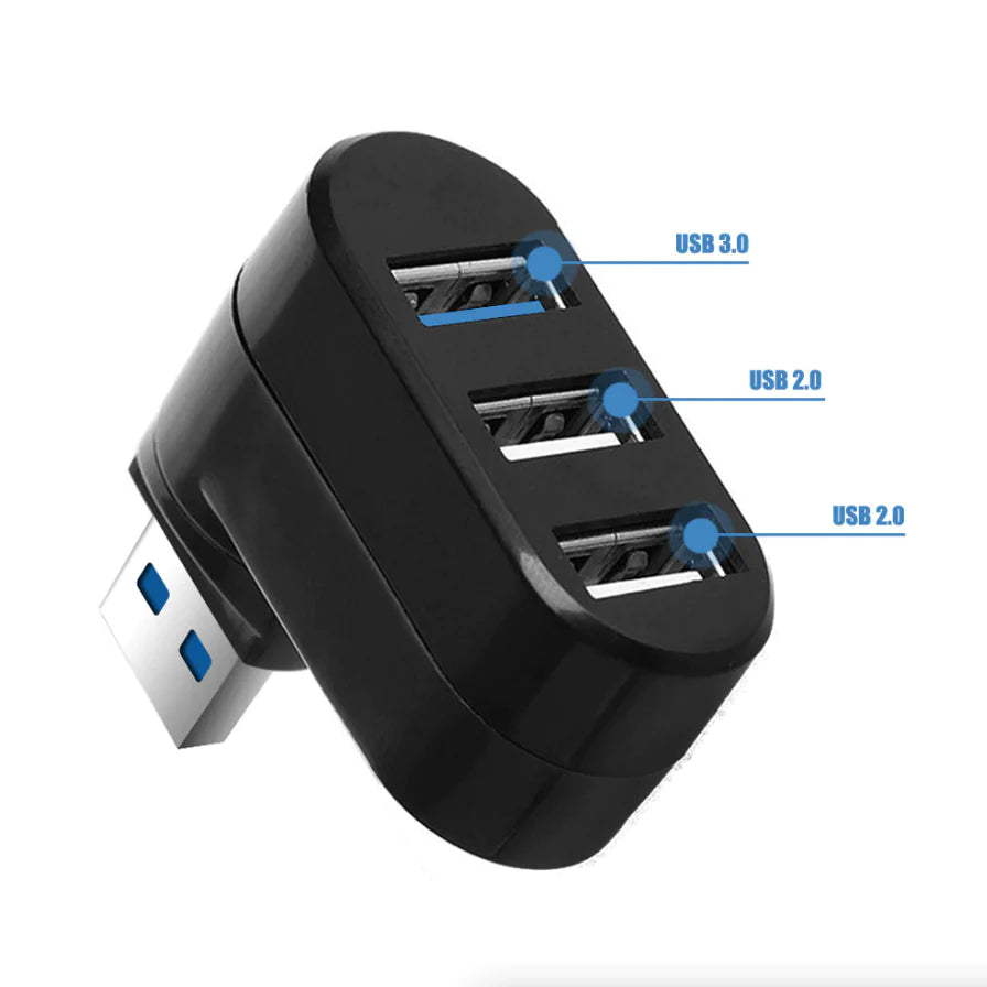 High Speed 3 Port USB 3.0 Multi HUB Splitter Expansion Desktop PC Laptop Adapter Rieworkes