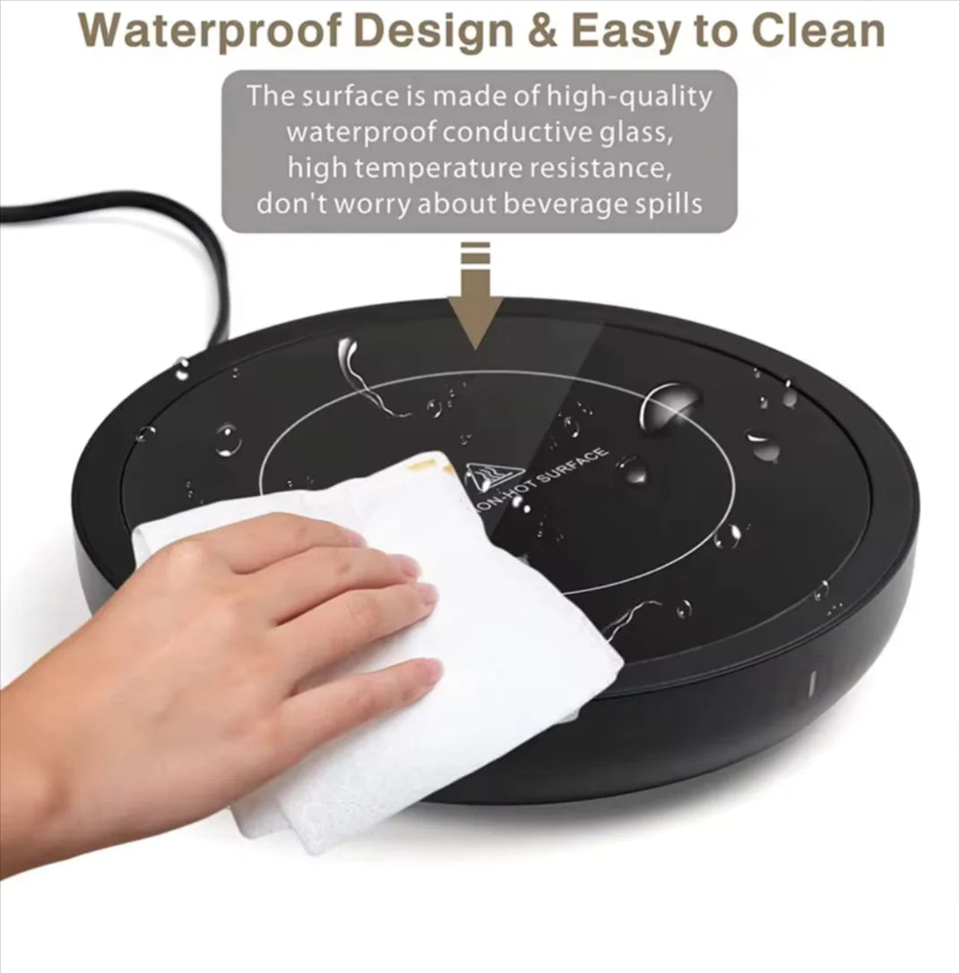 Versatile 110V/220V Electric Coffee Mug Warmer - Keep Your Drinks Hot with Our Stylish Heating Pad Coaster! Perfect for Tea, Milk, and More! Rieworkes