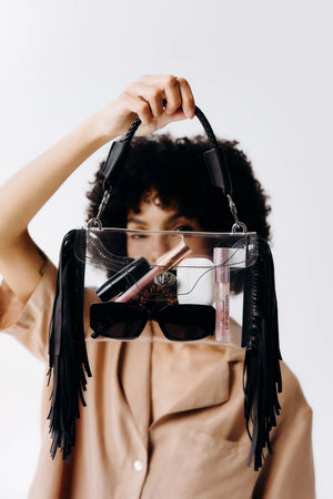 Clear Fringe Crossbody Rieworkes