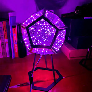 3D Cube Light Creative Cool Infinite Dodecahedron Nightlight Colorful Art Light USB Nightlight Girls Birthday Christmas Gift Rieworkes