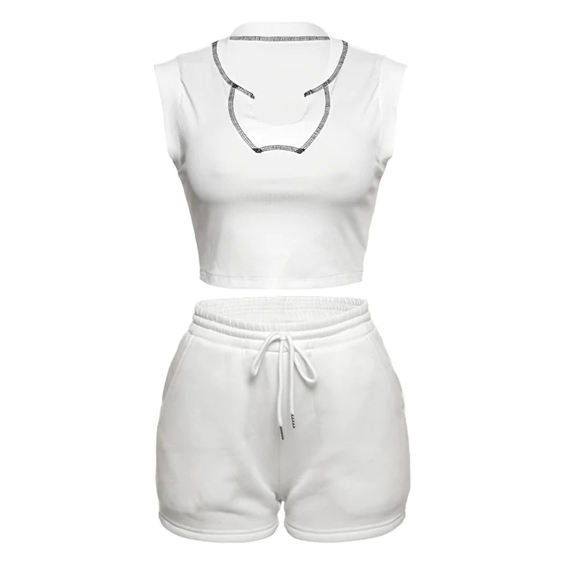 Trendy Sleeveless Streetwear Suit Rieworkes