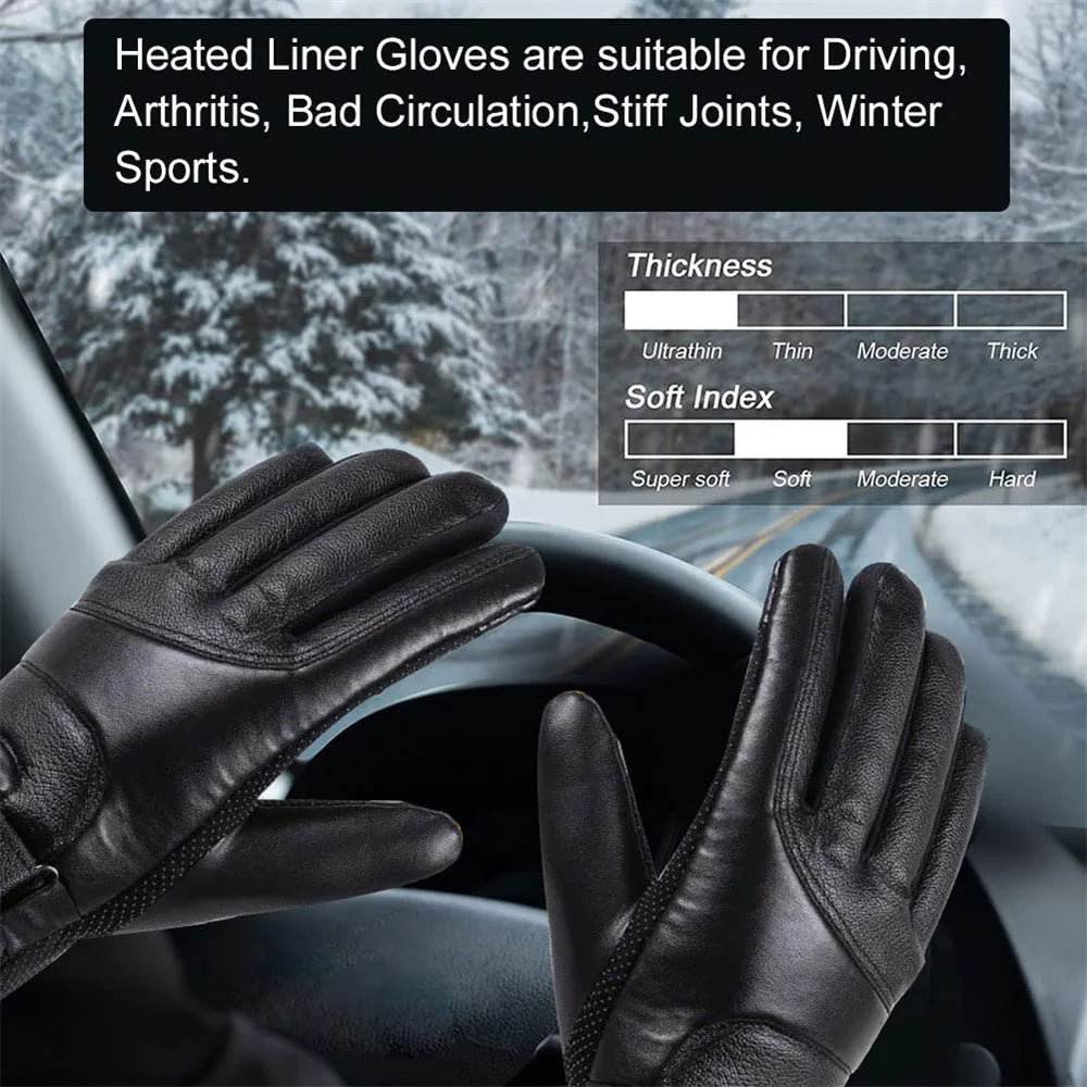 Electric USB Heated Gloves Winter Warming Thermal Ski Snow Hand Warm Windproof Rieworkes
