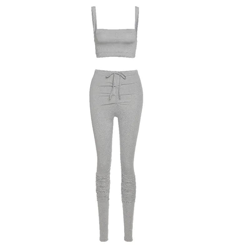 Summer Women's Casual Outfit with Off-Shoulder Design Mimarta