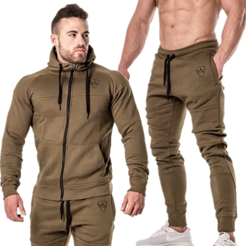 Winter Muscle Brothers Sports Hoodie Set Mimarta