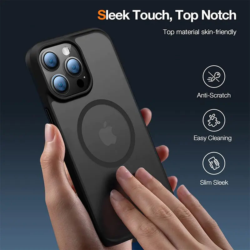 Luxury Magnetic Wireless Charging Case for iPhone Rieworkes