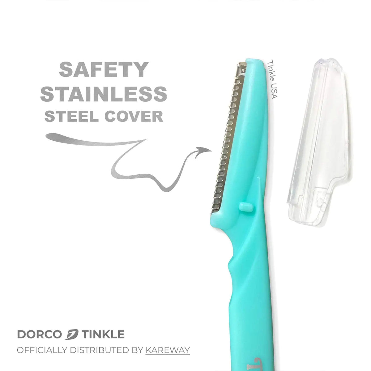 Dorco Tinkle Eyebrow Razors | 3-Pack Precision Dermaplane Tools | Safe & Easy Facial Hair Removal | Ideal for Spa Days & Beauty Gift Sets 1pk Rieworkes