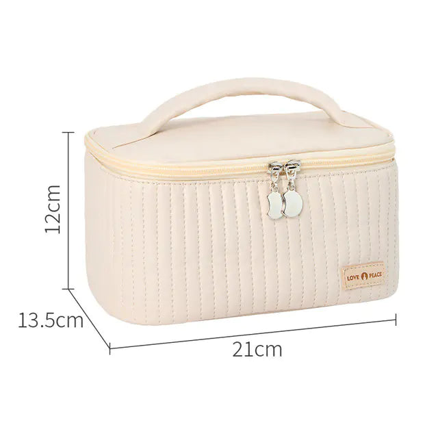 Korean Style Women's Large PU Leather Makeup Bag Mimarta