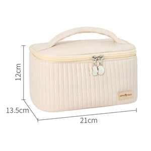 Korean Style Women's Large PU Leather Makeup Bag Mimarta