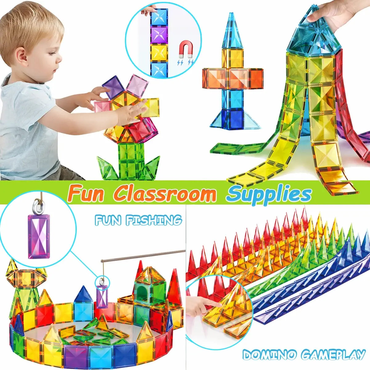 Magnetic Blocks Toys For Kids Rieworkes