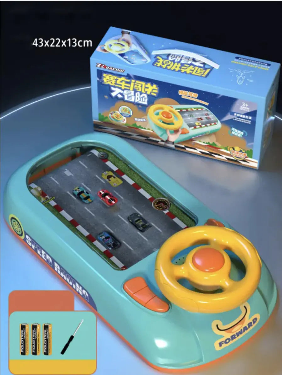 Children's Driving Simulation Toys Puzzle Electric Desktop Game Console Rieworkes