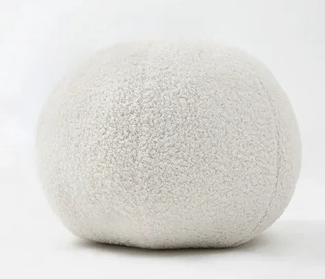 Round Velvet Soft Ball Sofa Pillow On Bay Window Bed Mimarta