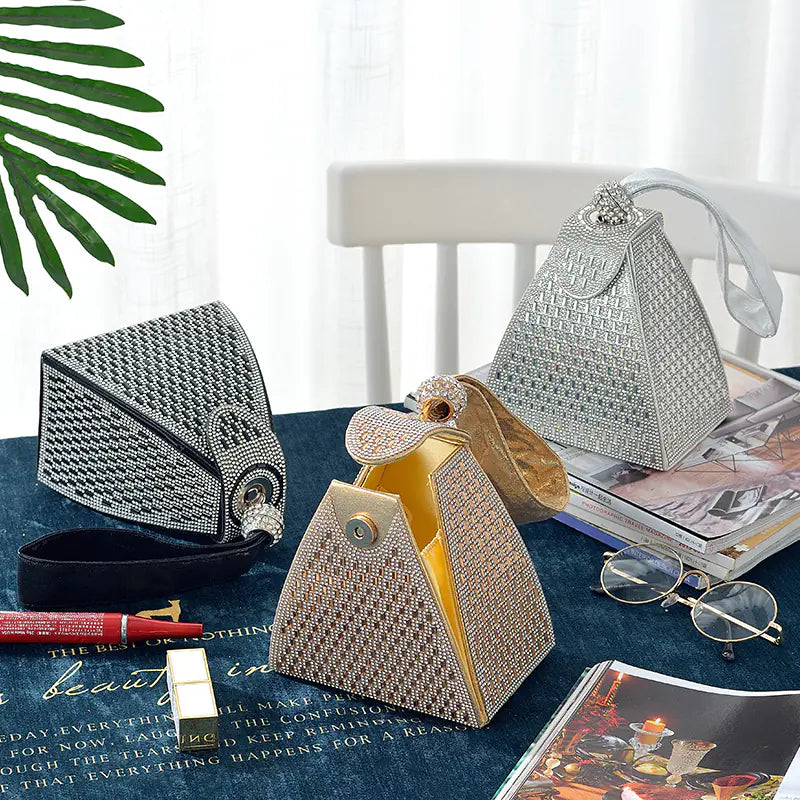 New Triangle Diamond Handbag for Evening Dresses Mimarta