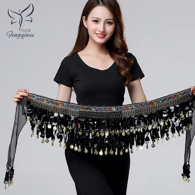 Belly Dance Waist Chain for Beginners with Sequins Mimarta