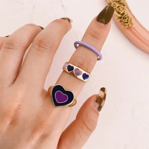Vintage Embrace Hands Rings Set Rieworkes