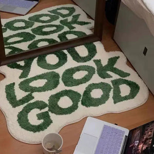 Letters Bedside Plushy Carpet Rieworkes