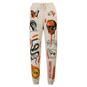 Sweat Pant Cartoon Printed Rieworkes