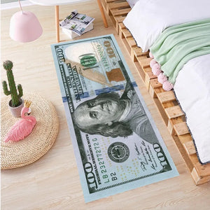 Dollar Pattern Stain-Resistant Foot Mat Mimarta