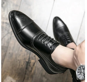 Pointed Leather Shoes for Elegant Style Mimarta