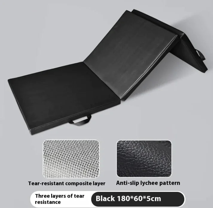 Three Fold Gymnastic Mat Men And Women Training Sit-up Mat Home Non-slip Thick Yoga Exercise Mat Rieworkes