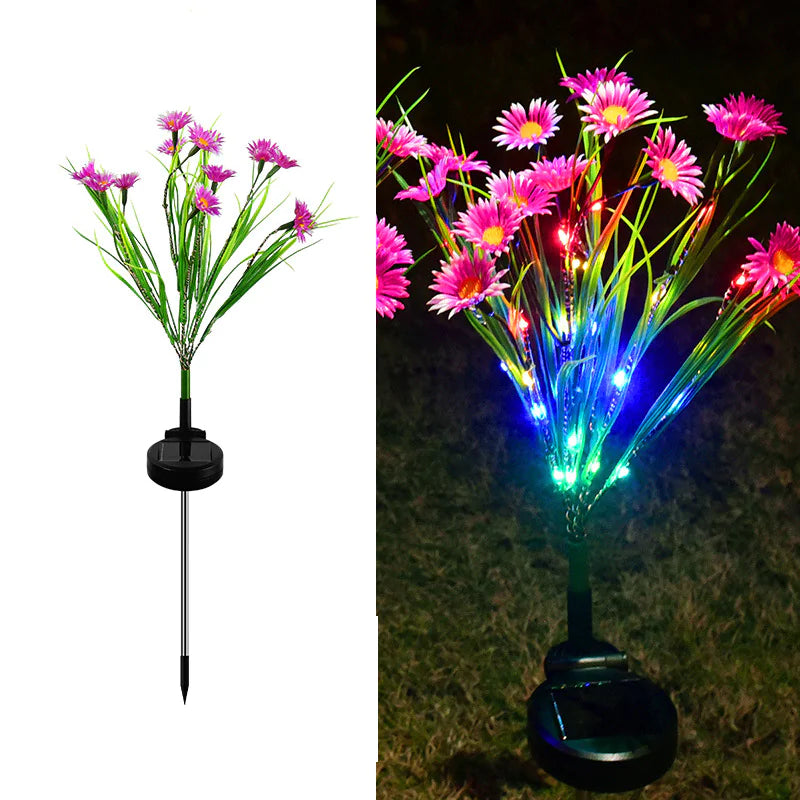 Solar Garden Lights LED Flower Stake Lamp Outdoor Yard Waterproof Patio Decor Mimarta
