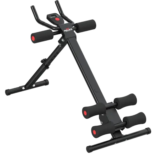 RELIFE REBUILD YOUR LIFE AB Workout Machine Abdominal Trainer Foldable Ab Cruncher Strength Training Equipment for Home Gym 440 LBS Mimarta