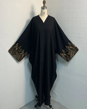 Arab Embroidery Embroidery Outerwear Abaya Robe Mimarta