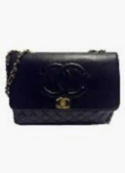 Flap with Top Black Lux Bag Mimarta