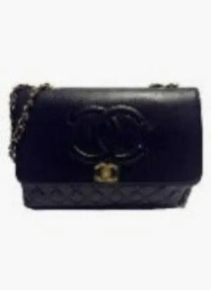 Flap with Top Black Lux Bag Mimarta