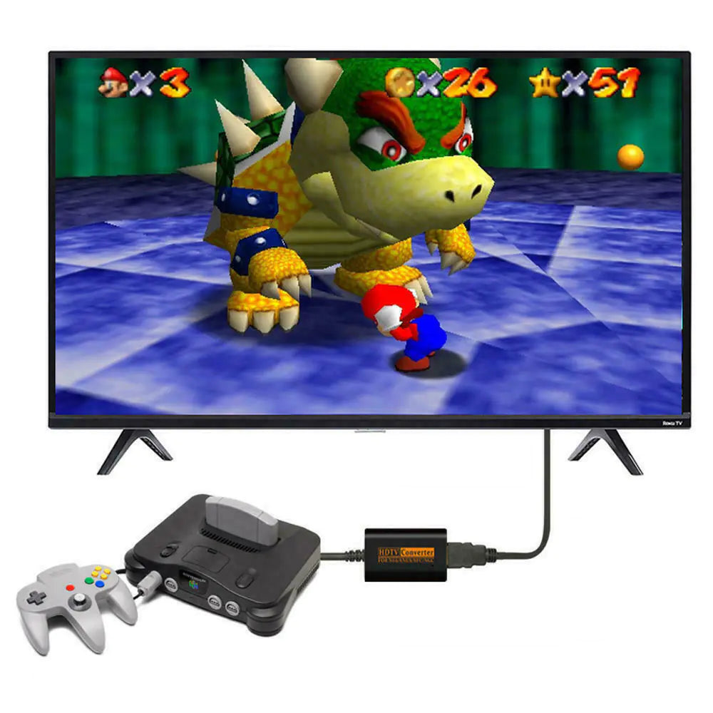 N64 To HDMI Converter Adapter HD Link Cable For Nintendo Gamecube Super NES SNES Rieworkes